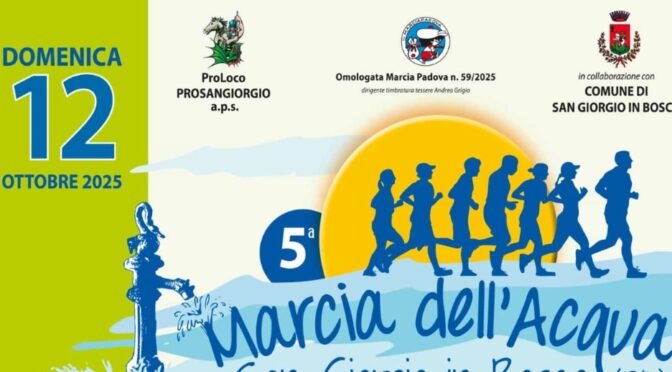 Marcia dell'acqua 2025